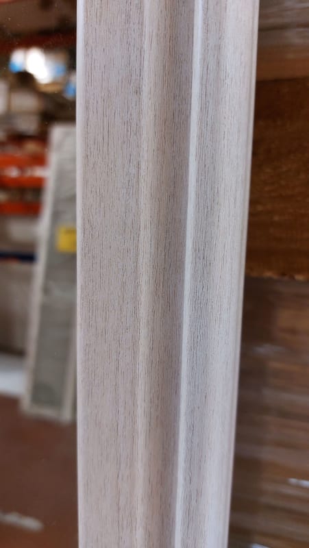 Face de placard origine TL 2610x1100mm 2 vtx miroir Havane / profil Art Déco revêtu Acacia