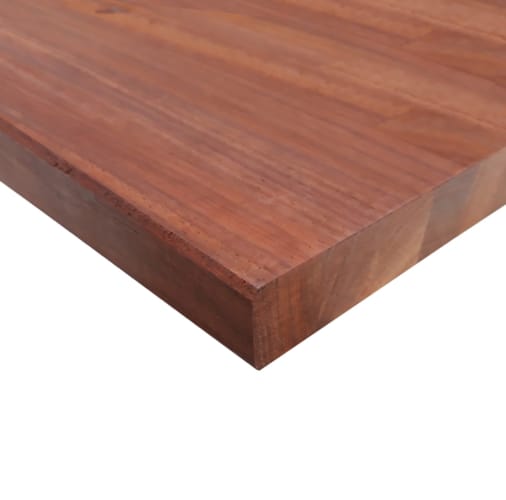 Plan de travail massif padouk 4000 x 900 x 40 mm