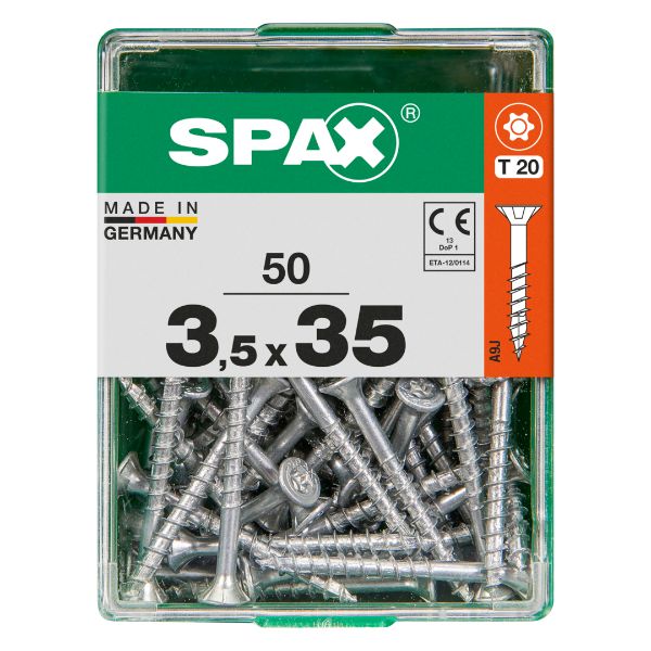 SPAX vis T-STAR+ WIROX - 3,5x35 M (boite 50 pces)