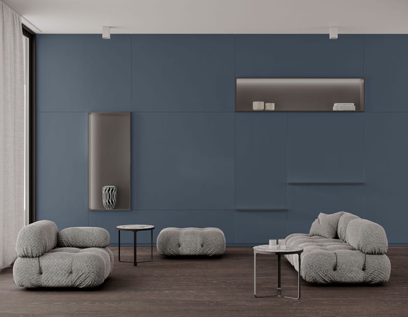 Panneau mélaminé 5994 SU Alby Blue- 2800 x 2070 x 8 mm