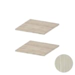 MOKI ESPACE tablettes mobiles orme argenté 550 mm - 2 pces