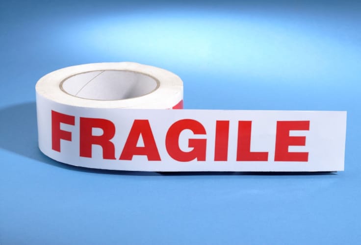 Autocollant fragile - 66 m