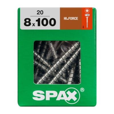 SPAX vis HI.FORCE WIROX - 8x100 STK (bte 20 pces)