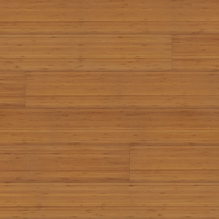 Parquet massif bambou Vertical Budget - Caramel verni - 12 x 96 x 960 mm