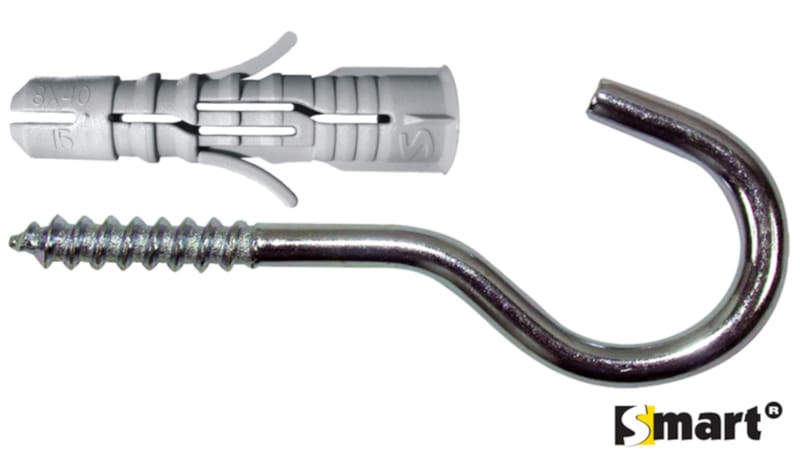 Cheville SMART + crochet "C" 6 x 30 NZN (10 pces)