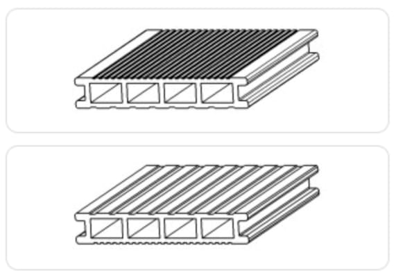 Planche alvéolaire Duo fuse - Graphite black - 28 x 162 x 4000 mm