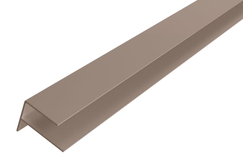 WEO Essential Profil-F Alu Light Grey 35x45mm L300 cm - RAL7006
