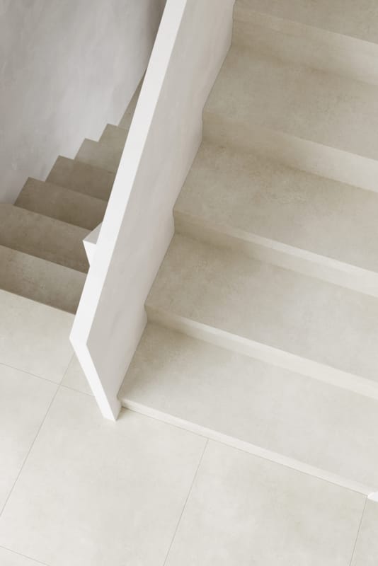Nez de marche + profile alu - Maestro Steps Solid - Moon grey - 10 x 56 x 1500 mm