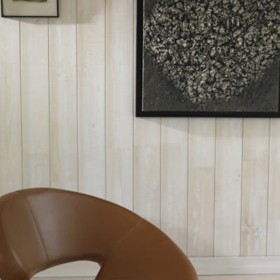 Lambris Verniland Pure Callao - Brut de sciage - Hermine - 18 x 165 x 2500 mm