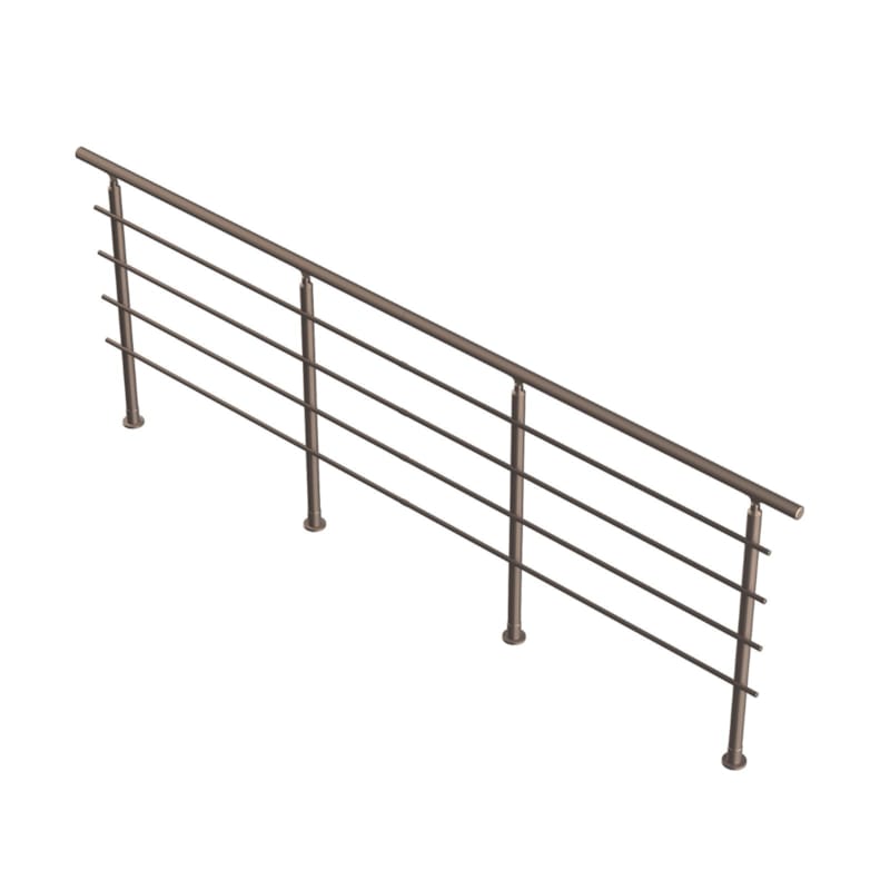 Bretagne - Garde-corps étage "J" Alu anodisé 320cm