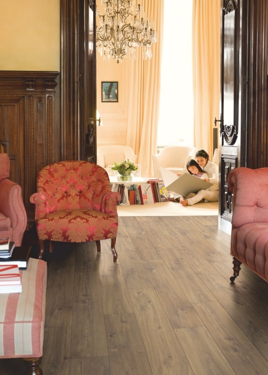 Parquet stratifié Quick-Step Classic - Minuit chêne foncé 1488 - 8 x 190 x 1200 mm