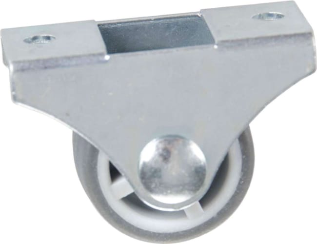 Roulette Meuble en Thermoplastique Rubber Fixe 25 mm