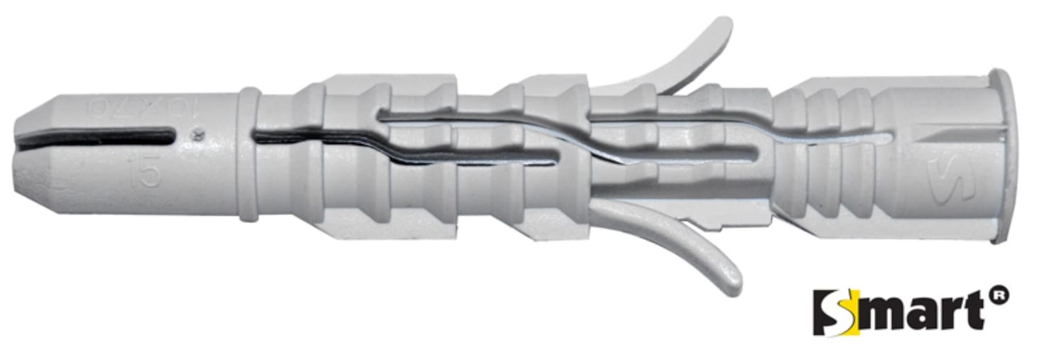 Cheville SMART multifonctionnelle nylon Ø6 x 50 (boite 50 pces)