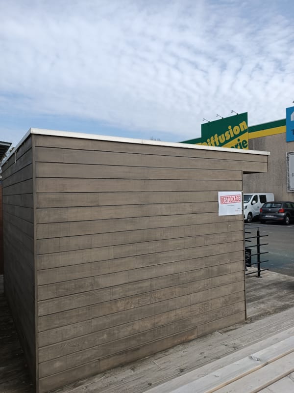 Abris de jardin Cornic - Cèdre - Toit plat - 300 x 312 cm