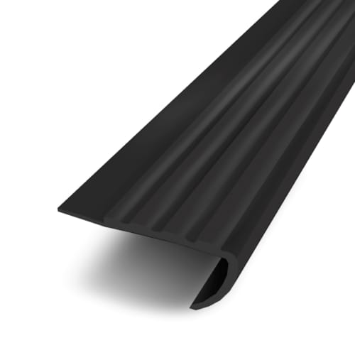 Nez de marche à coller - Noir 65 x 1700 mm