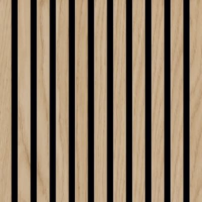 Lambris acoustique Ter Hürne SilentDesign chêne tiber 1 face - 21 x 520 x 2400 mm