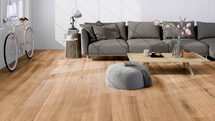 Parquet semi-massif Friends James - Chêne rustique verni naturel - 11 x 162 x 2190 mm