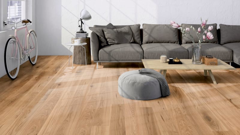 Parquet semi-massif Friends James - Chêne rustique verni naturel - 11 x 162 x 2190 mm