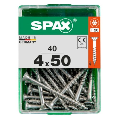 SPAX vis T-STAR+ WIROX - 4x50 M (boite 40 pces)