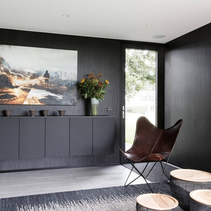 Panneau Meuble Mélaminé Elegant Black 113 W06 2500 x 600 x 18 mm