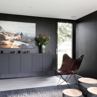 Panneau Meuble Mélaminé Elegant Black 113 W06 2500 x 600 x 18 mm