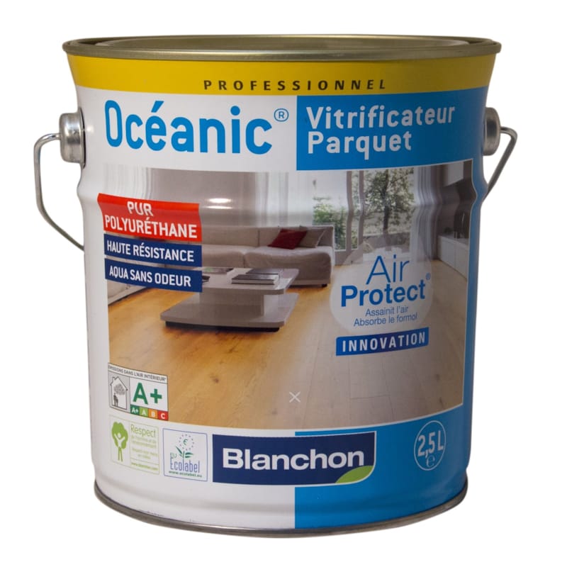 Blanchon Vitrificateur parquet Oceanic - 2,5 L - Chêne ciré
