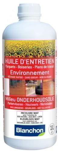 Blanchon Huile d'entretien Environnement - Ultra mat - 1 L