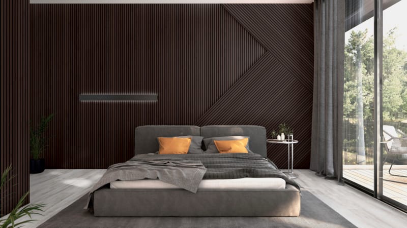 Lambris acoustique Ter Hürne SilentDesign chêne elbe 1 face - 21 x 520 x 2400 mm