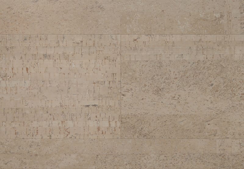 Revêtement de sol liège - ciment - 7 x 19 x 1225 mm