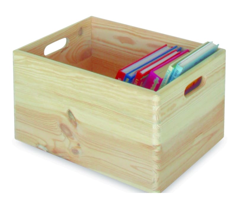 Caisse de rangement pin 40x30x24 cm