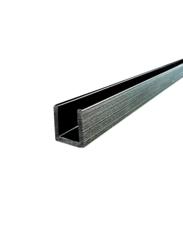 Duofuse petit profilé en u Graphite black 27mm x 1,82m x 35mm