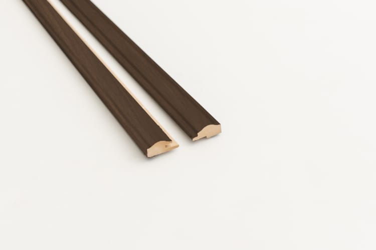 Kit profil d'extremité gauche et droit Maestro Wave - Smoked Walnut - 14 x 51 x 2700 mm (2