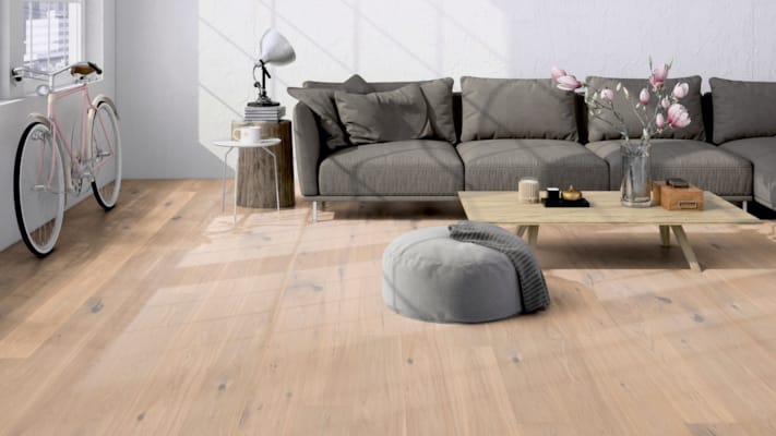 Parquet semi-massif Friends Charles - Chêne rustique verni naturel - 12 x 162 x 2190 mm