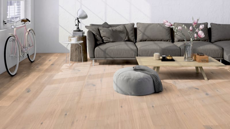 Parquet semi-massif Friends Charles - Chêne rustique verni naturel - 12 x 162 x 2190 mm