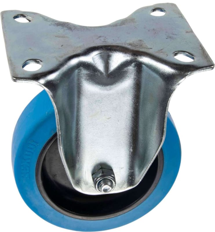 Roulette Caoutchouc Élastique Fixe 100 mm