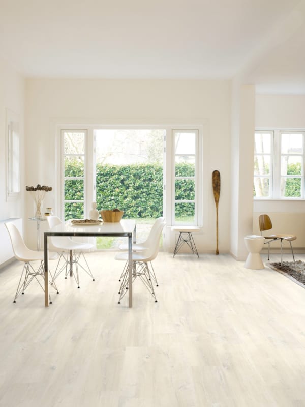 Parquet stratifié Quick-Step Creo - Chêne Charlotte blanc 3178 - 7 x 190 x 1200 mm
