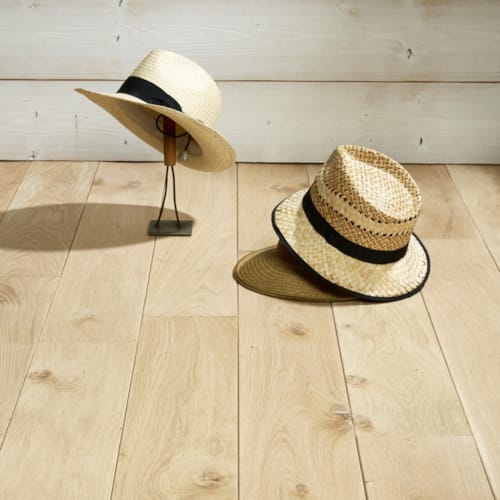 SRC parquet massif chêne français Rully brut - 14 x 150 mm