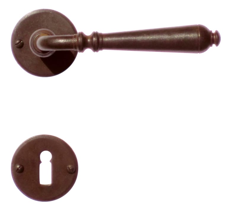 Poignée de porte Elégance Rouille ronde - R+E