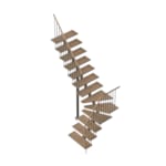 Eureka - Escalier 1/4 tournant gauche