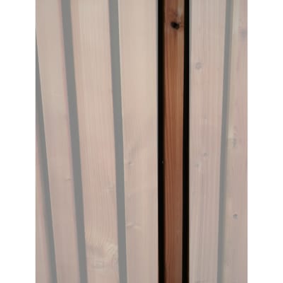 Bardage sapin thermo - Latte coins cassés - 18 x 40 x 5100 mm