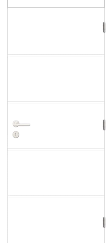 Porte prépeinte moderne HR horizontale réversible - 201.5 x 78cm