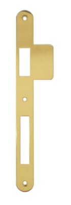 Gache pour serrure AGB Laiton + contre plaque 24mm