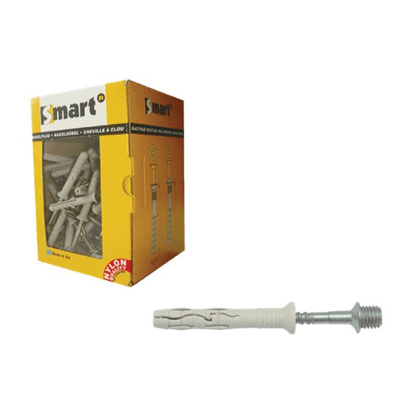 Cheville SMART à frapper + filet métrique M7 x 40 (boite 100 pces)