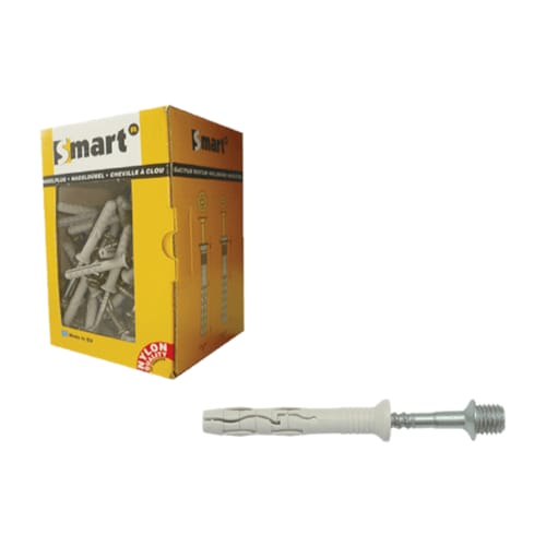 Cheville SMART à frapper + filet métrique M7 x 40 (boite 100 pces)