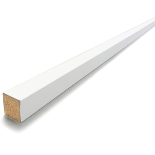 Listel meranti 15x17 longueur 2m15 prepeint blanc