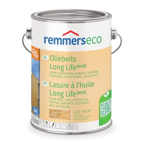 Remmers Lasure à L'Huile Long Life Eco 2,5 L - Incolore
