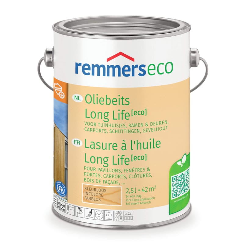 Remmers Lasure à L'Huile Long Life Eco 2,5 L - Incolore
