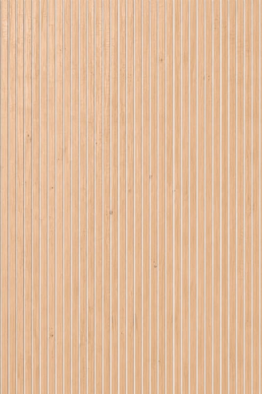 Panneau mural Maestro Latt White Paintable avec 7 lattes Pepper Oak - 20 x 300 x 2770 mm