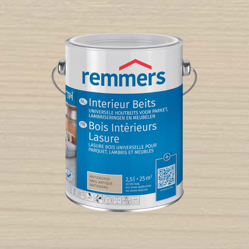 Remmers lasure bois intérieurs - gris antique - 2,5L