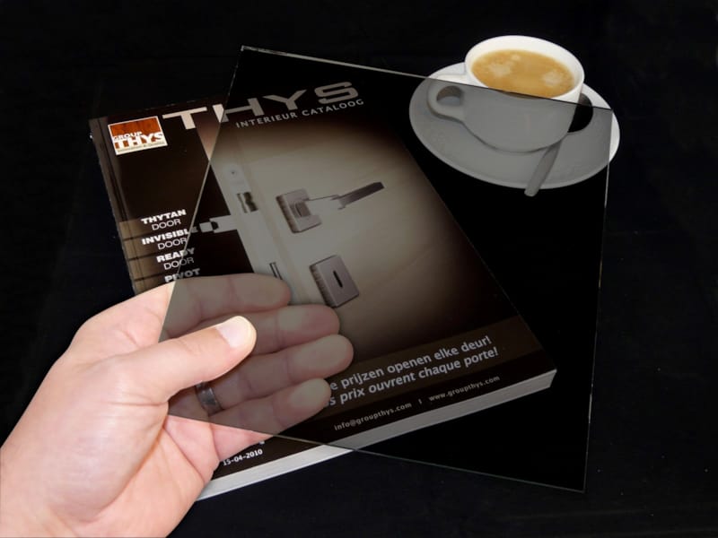 Verre gris Thys rond